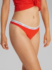 Calvin Klein Black Modern Logo Low Rise Thongs 5 Pack - Image 11 of 11