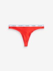 Calvin Klein Black Modern Logo Low Rise Thongs 5 Pack - Image 2 of 11