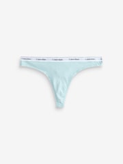 Calvin Klein Black Modern Logo Low Rise Thongs 5 Pack - Image 4 of 11