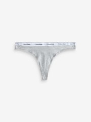 Calvin Klein Black Modern Logo Low Rise Thongs 5 Pack - Image 5 of 11