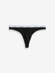 Calvin Klein Black Modern Logo Low Rise Thongs 5 Pack - Image 6 of 11