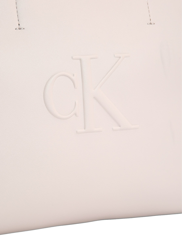 Calvin Klein White Sculpted Mini Tote Bag - Image 4 of 4 Calvin Klein White Sculpted Mini Tote Bag - Image 4 of 4