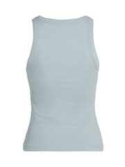 Calvin Klein Blue Monologo Rib Tank Top - Image 6 of 6