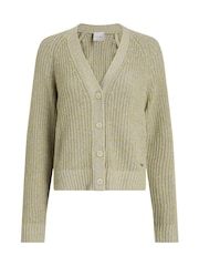 Calvin Klein Green Mouline Texture Cardigan - Image 5 of 7