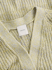 Calvin Klein Green Mouline Texture Cardigan - Image 7 of 7