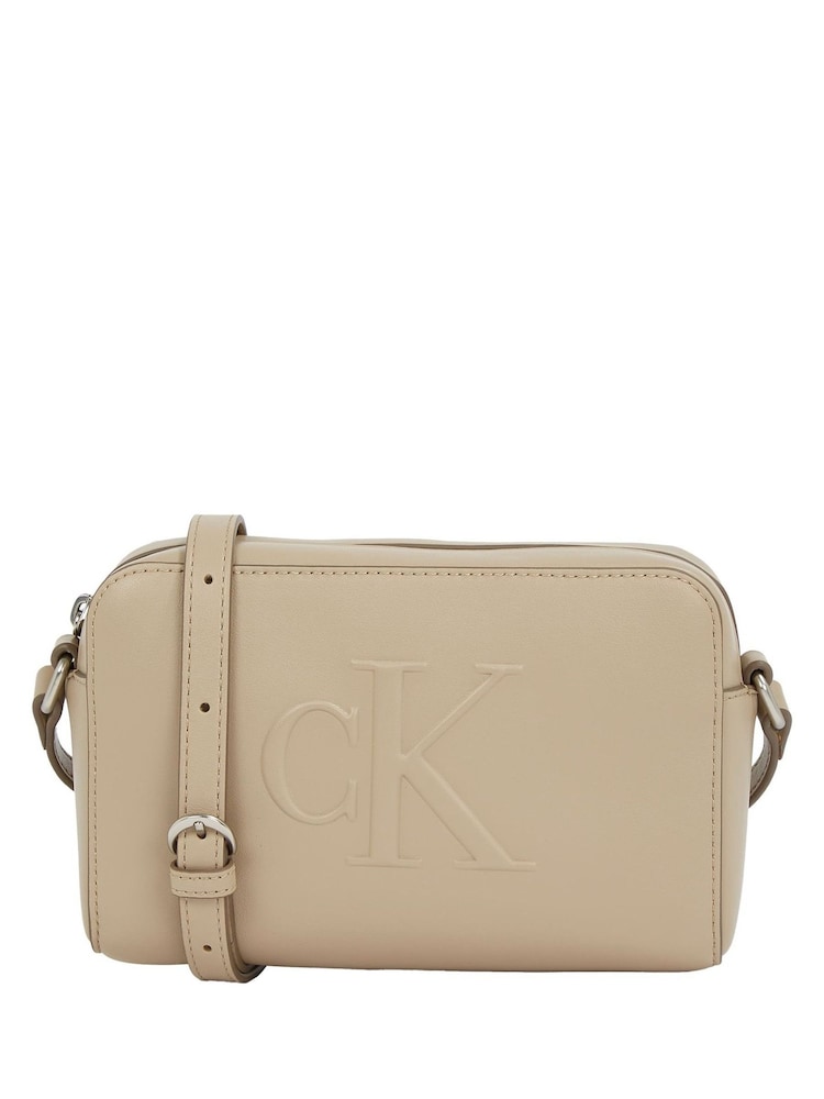 Calvin Klein Beige Sculpted Camera Bag - Image 1 of 5