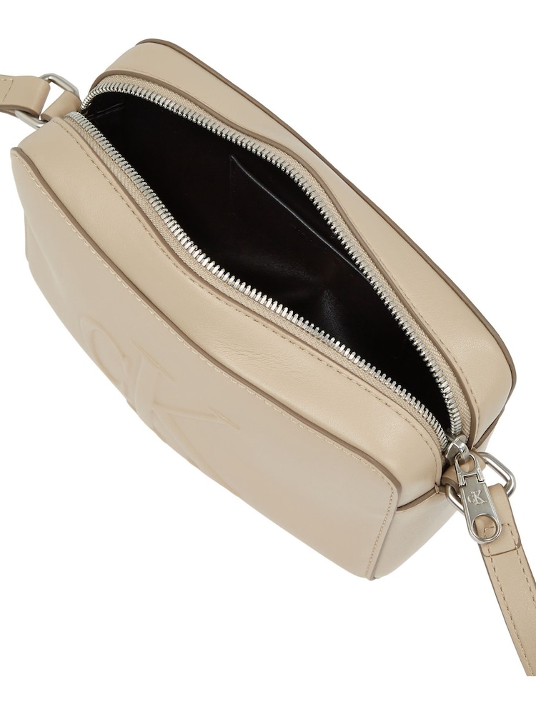 Calvin Klein Beige Sculpted Camera Bag - Image 2 of 5 Calvin Klein Beige Sculpted Camera Bag - Image 2 of 5