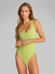 Calvin Klein Green Icon Seamless Shapewear Bodysuit - Image 1 of 4