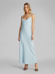 Calvin Klein Crepe Dress With Low Back Drape - Image 2 of 6
