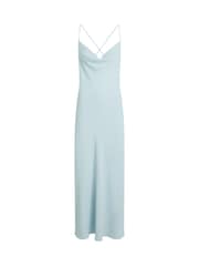 Calvin Klein Crepe Dress With Low Back Drape - Image 5 of 6