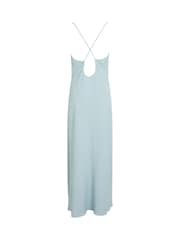 Calvin Klein Crepe Dress With Low Back Drape - Image 6 of 6