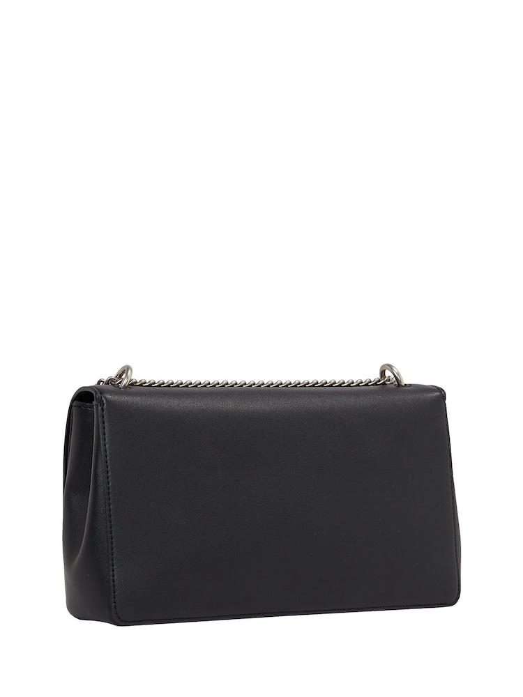 Calvin Klein Black Flap Shoulder Bag - Image 2 of 5