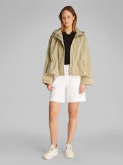 Calvin Klein Beige Waisted Jacket - Image 2 of 6