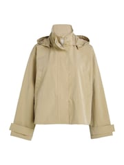 Calvin Klein Beige Waisted Jacket - Image 5 of 6
