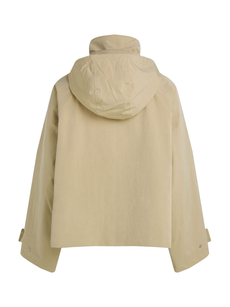 Calvin Klein Beige Waisted Jacket - Image 6 of 6