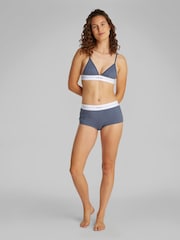 Calvin Klein Blue Rib Unlined Triangle Bra - Image 2 of 5