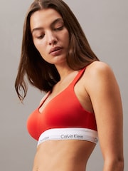 Calvin Klein Red Modern Cotton Lift Bralette - Image 4 of 5