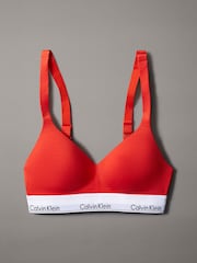 Calvin Klein Red Modern Cotton Lift Bralette - Image 5 of 5