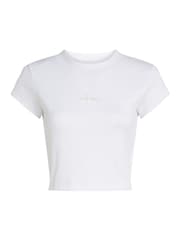 Calvin Klein White Baby Monogram T-Shirt - Image 5 of 6