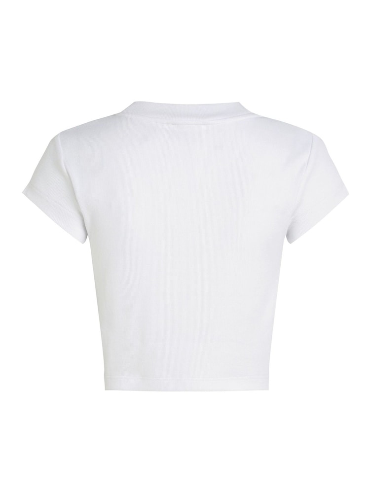 Calvin Klein White Baby Monogram T-Shirt - Image 6 of 6