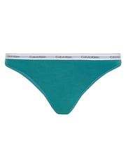 Зеленый - Современные стринги с логотипом Calvin Klein - Изображение 5 из 5