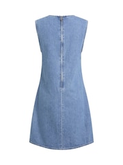 Calvin Klein Blue Denim Dress - Image 6 of 6