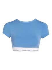 Blue - Calvin Klein Modern Cotton T-Shirt Bralette - Image 5 of 5