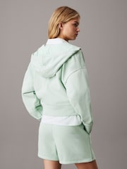 Calvin Klein Green Monologo French Terry Hoodie - Image 2 of 5