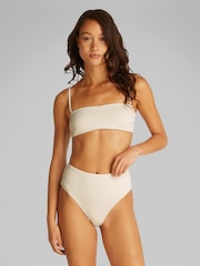 Calvin Klein White High Waist Bikini Bottoms - Image 1 of 5