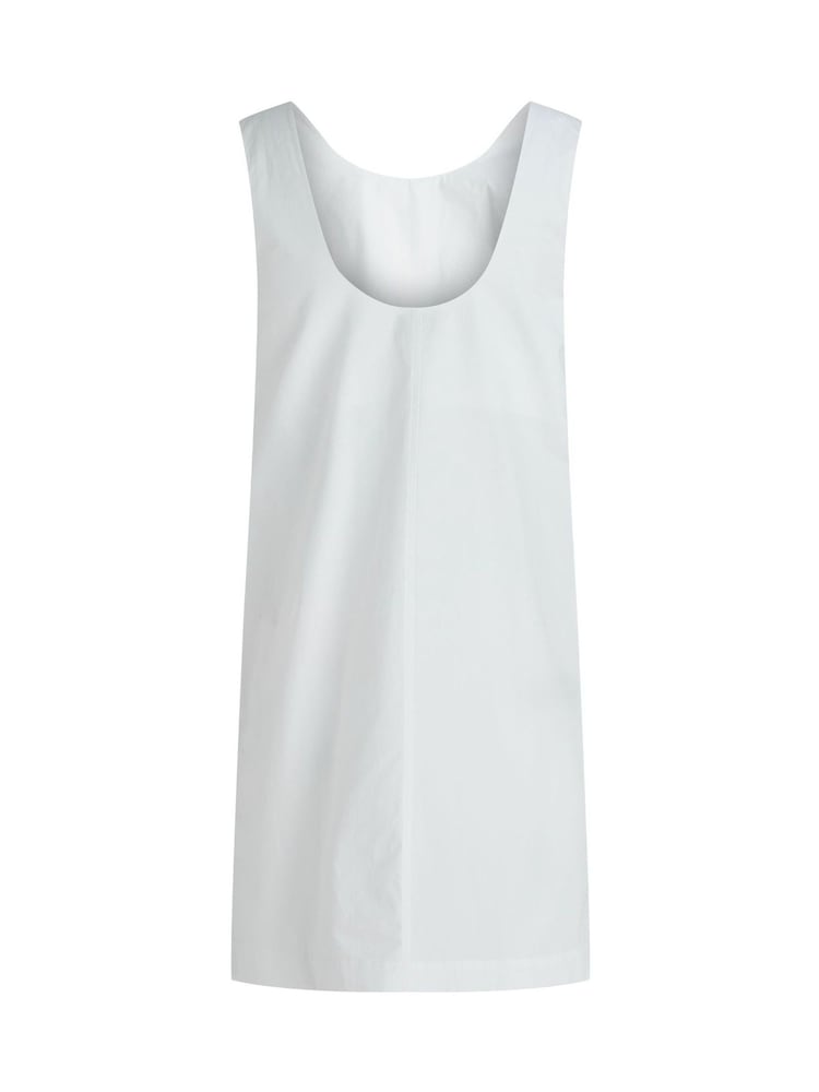 Calvin Klein White Poplin Sleeveles Mini Dress - Image 5 of 6