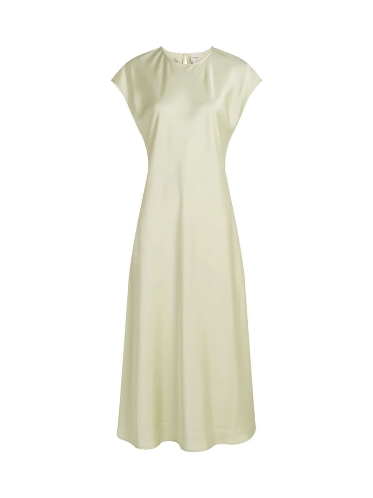 Calvin Klein Light Green Matte Shine Satin Sheath Dress - Image 5 of 6
