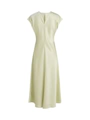 Calvin Klein Light Green Matte Shine Satin Sheath Dress - Image 6 of 6