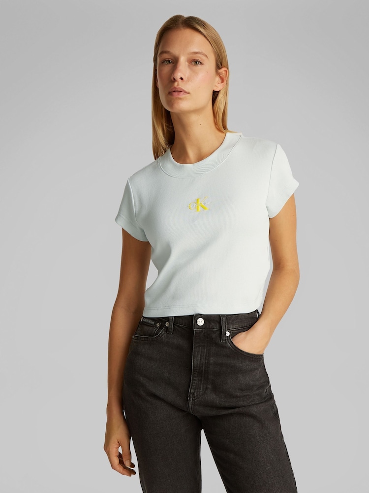 Calvin Klein Green Baby Monogram T-Shirt - Image 1 of 6