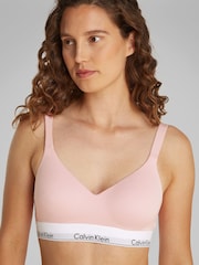 Calvin Klein Pink Modern Cotton Lift Bralette - Image 4 of 5