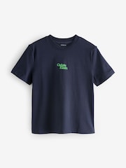Calvin Klein Blue 100% Cotton Logo T-Shirt - Image 1 of 1