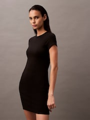 Calvin Klein Rib Mini Bodycon Dress - صورة 3 من 6