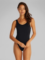 Calvin Klein Black Scoop Back One Piece Swimsuit - Image 1 of 5