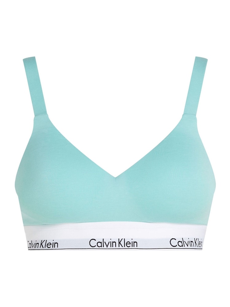 Calvin Klein Light Blue Modern Cotton Lift Bralette - Image 5 of 5 Calvin Klein Light Blue Modern Cotton Lift Bralette - Image 5 of 5