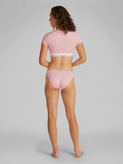 Pink - Calvin Klein Modern Cotton T-Shirt Bralette - Image 3 of 5