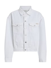 Calvin Klein Off White Boxy Denim Jacket - Image 5 of 7