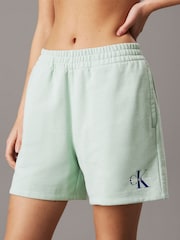 Calvin Klein Grey Monologo French Terry Shorts - Image 1 of 5
