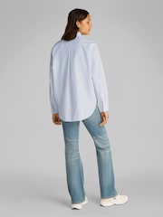 Calvin Klein White Relaxed 100% Cotton Long Sleeve Shirt - Image 3 of 6