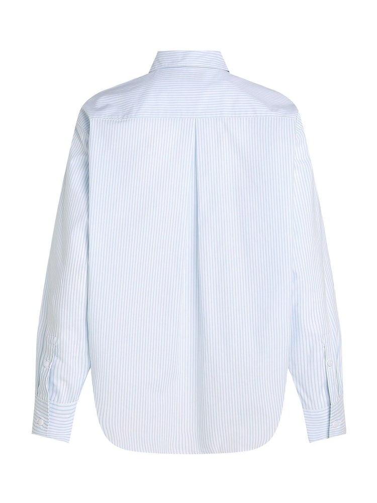 Calvin Klein White Relaxed 100% Cotton Long Sleeve Shirt - Image 6 of 6