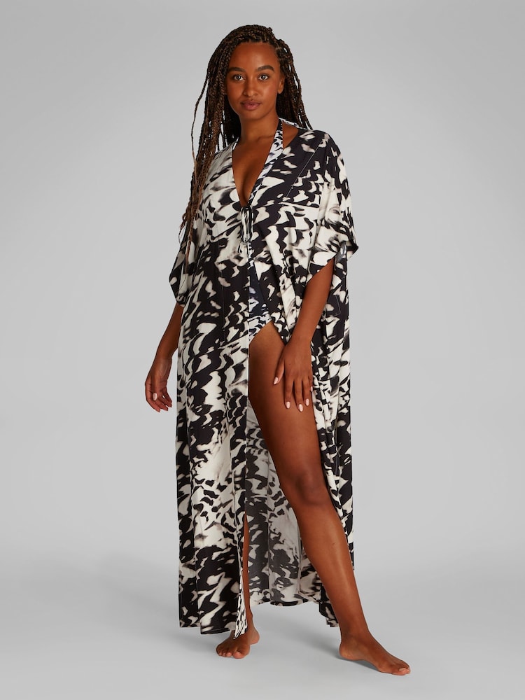 Calvin Klein Kaftan/Kimono Cover-Up - Imagen 1 de 5