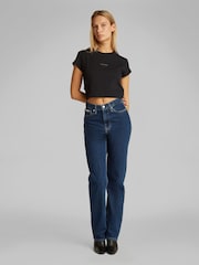 Calvin Klein Black Baby Monogram T-Shirt - Image 2 of 6