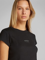 Calvin Klein Black Baby Monogram T-Shirt - Image 4 of 6