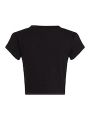 Calvin Klein Black Baby Monogram T-Shirt - Image 6 of 6