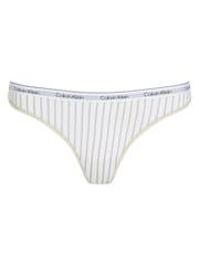 Белый - Современные стринги с логотипом Calvin Klein - Изображение 5 из 5