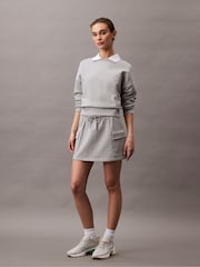 Calvin Klein Grey Terry Cargo Skirt - Image 1 of 7