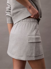 Calvin Klein Grey Terry Cargo Skirt - Image 5 of 7